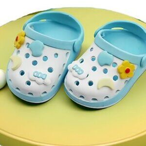 Labubu Accessories Fashion -Blue Crocks Sandals -